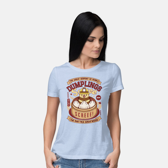 Serpent Of Ronka Dumplings-Womens-Basic-Tee-LAGELANTEE