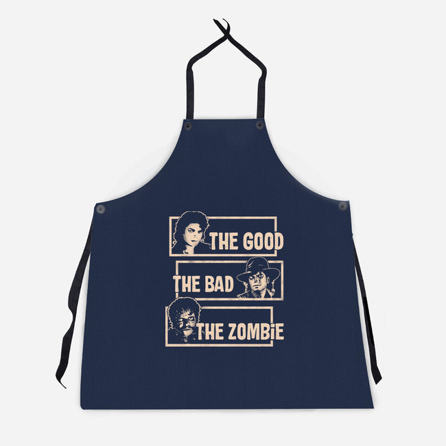 Good Bad Zombie-Unisex-Kitchen-Apron-turborat14