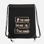 Good Bad Zombie-None-Drawstring-Bag-turborat14