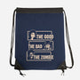 Good Bad Zombie-None-Drawstring-Bag-turborat14