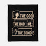 Good Bad Zombie-None-Fleece-Blanket-turborat14