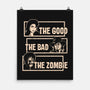 Good Bad Zombie-None-Matte-Poster-turborat14