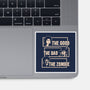 Good Bad Zombie-None-Glossy-Sticker-turborat14