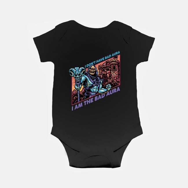 Bad Aura-Baby-Basic-Onesie-glitchygorilla