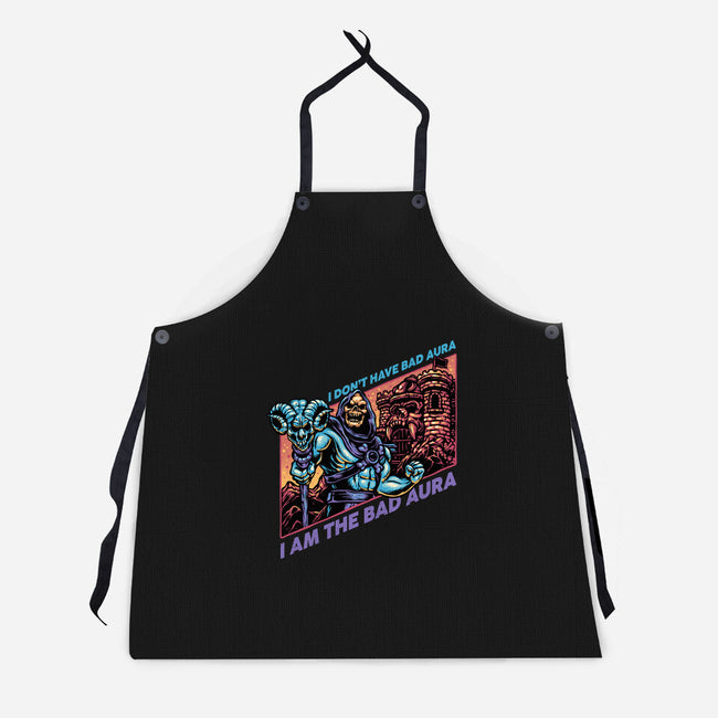 Bad Aura-Unisex-Kitchen-Apron-glitchygorilla