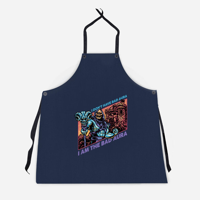 Bad Aura-Unisex-Kitchen-Apron-glitchygorilla