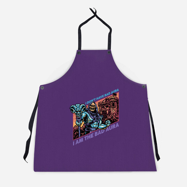 Bad Aura-Unisex-Kitchen-Apron-glitchygorilla