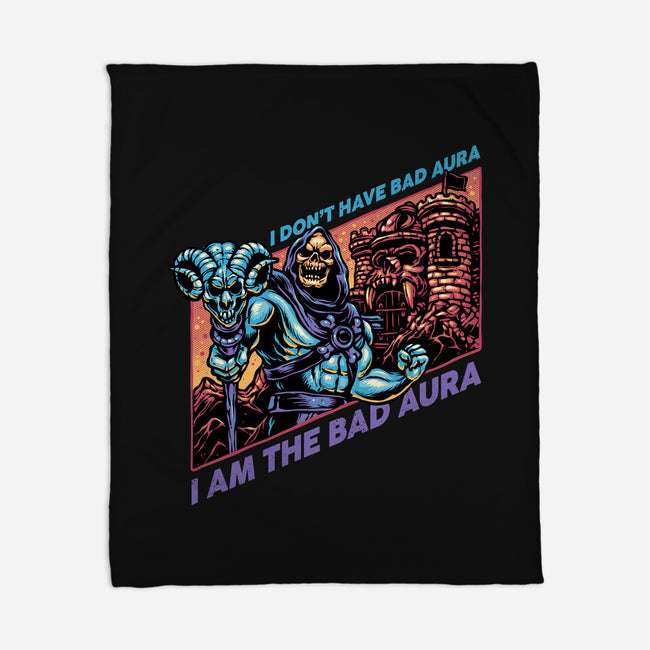 Bad Aura-None-Fleece-Blanket-glitchygorilla