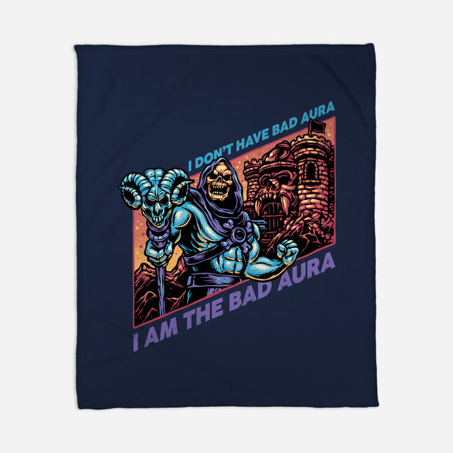 Bad Aura-None-Fleece-Blanket-glitchygorilla