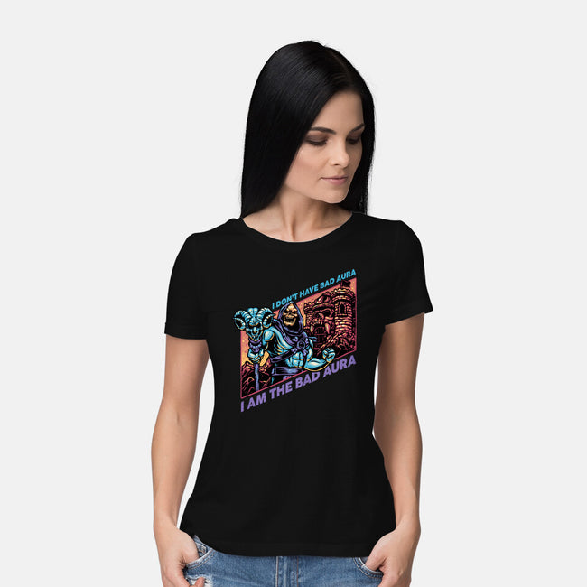 Bad Aura-Womens-Basic-Tee-glitchygorilla