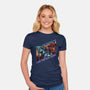 Bad Aura-Womens-Fitted-Tee-glitchygorilla