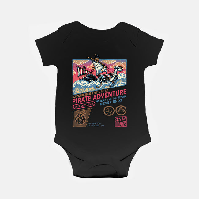 The Great Pirate Adventure-Baby-Basic-Onesie-glitchygorilla