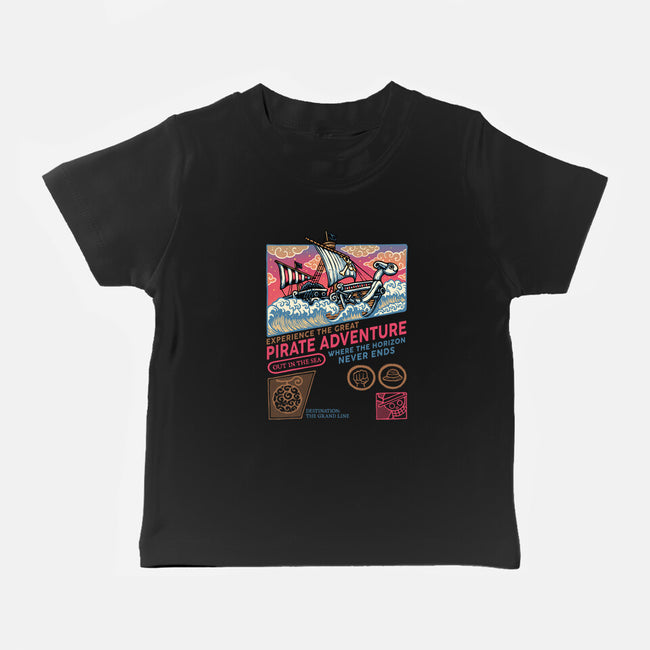 The Great Pirate Adventure-Baby-Basic-Tee-glitchygorilla
