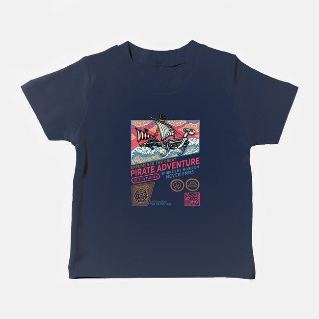 The Great Pirate Adventure-Baby-Basic-Tee-glitchygorilla