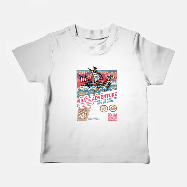 The Great Pirate Adventure-Baby-Basic-Tee-glitchygorilla