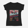 The Great Pirate Adventure-Womens-V-Neck-Tee-glitchygorilla