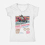 The Great Pirate Adventure-Womens-V-Neck-Tee-glitchygorilla