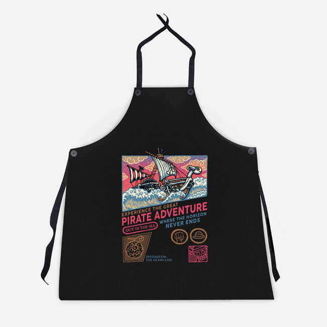 The Great Pirate Adventure-Unisex-Kitchen-Apron-glitchygorilla