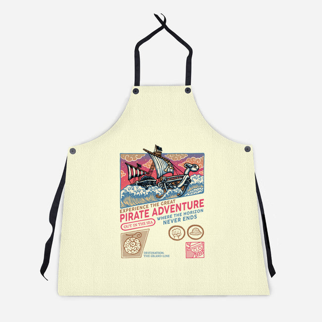 The Great Pirate Adventure-Unisex-Kitchen-Apron-glitchygorilla