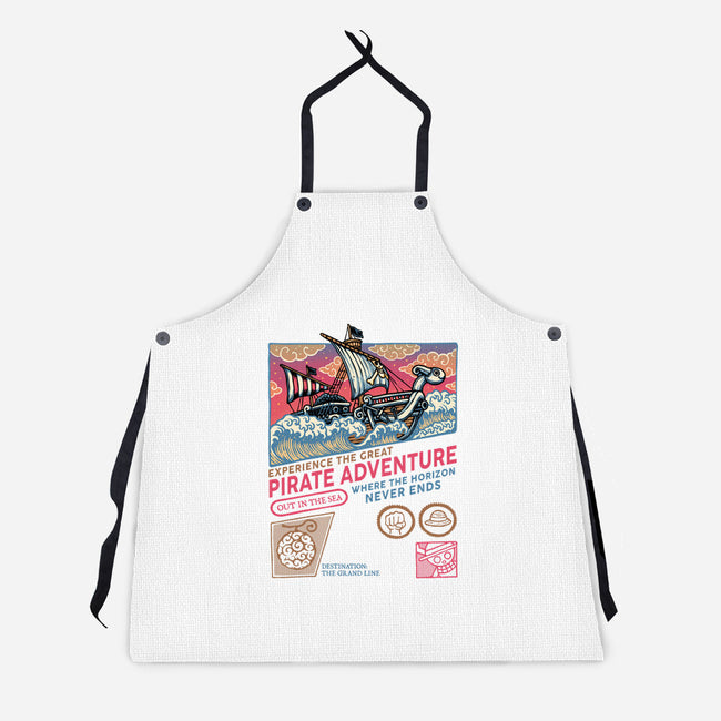The Great Pirate Adventure-Unisex-Kitchen-Apron-glitchygorilla