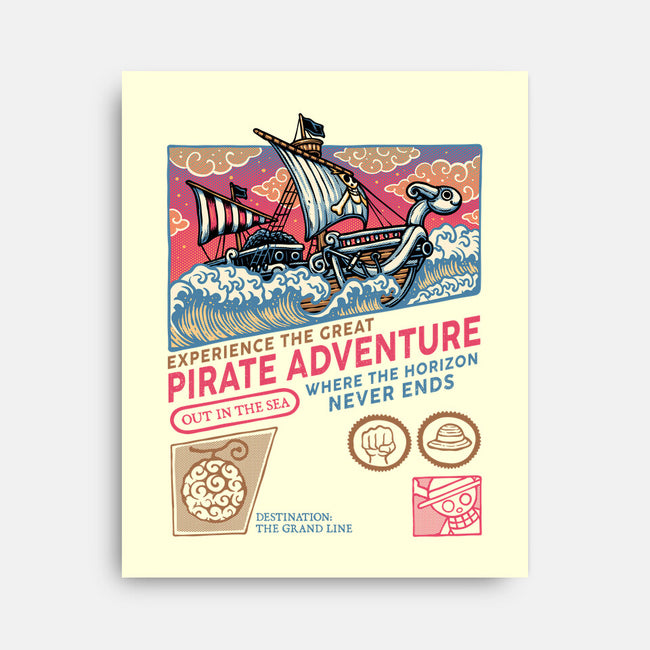 The Great Pirate Adventure-None-Stretched-Canvas-glitchygorilla