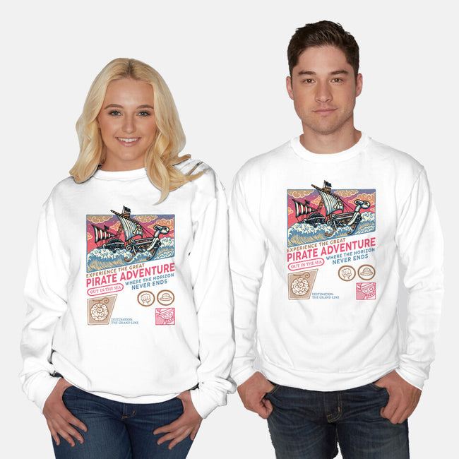 The Great Pirate Adventure-Unisex-Crew Neck-Sweatshirt-glitchygorilla