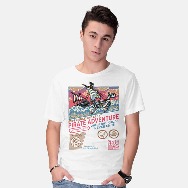 The Great Pirate Adventure-Mens-Basic-Tee-glitchygorilla