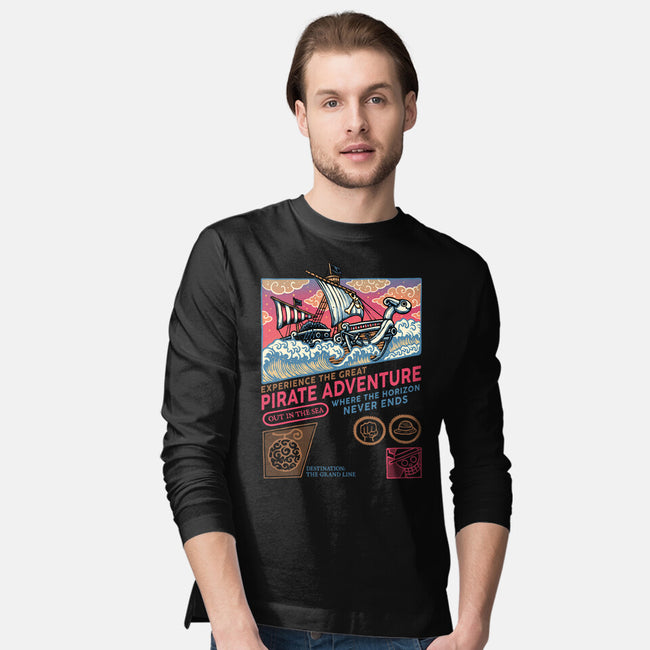 The Great Pirate Adventure-Mens-Long Sleeved-Tee-glitchygorilla