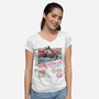 The Great Pirate Adventure-Womens-V-Neck-Tee-glitchygorilla