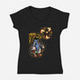 Cast Butterfly-Womens-V-Neck-Tee-nickzzarto