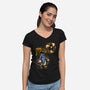 Cast Butterfly-Womens-V-Neck-Tee-nickzzarto