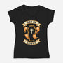 Get In Loser Ghost Cats-Womens-V-Neck-Tee-MaxoArt