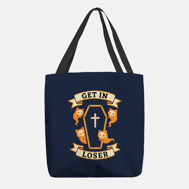 Get In Loser Ghost Cats-None-Basic Tote-Bag-MaxoArt