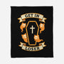 Get In Loser Ghost Cats-None-Fleece-Blanket-MaxoArt