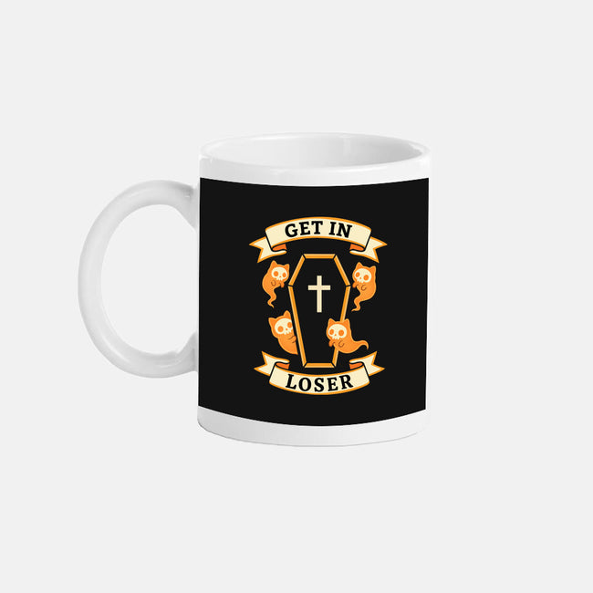 Get In Loser Ghost Cats-None-Mug-Drinkware-MaxoArt