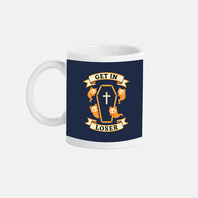Get In Loser Ghost Cats-None-Mug-Drinkware-MaxoArt