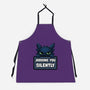Sorry I'm Late I Saw A Cat-Unisex-Kitchen-Apron-MaxoArt