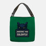 Sorry I'm Late I Saw A Cat-None-Adjustable Tote-Bag-MaxoArt