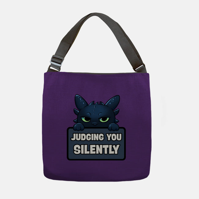 Sorry I'm Late I Saw A Cat-None-Adjustable Tote-Bag-MaxoArt