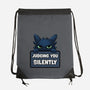 Sorry I'm Late I Saw A Cat-None-Drawstring-Bag-MaxoArt