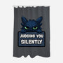 Sorry I'm Late I Saw A Cat-None-Polyester-Shower Curtain-MaxoArt