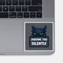 Sorry I'm Late I Saw A Cat-None-Glossy-Sticker-MaxoArt