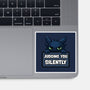Sorry I'm Late I Saw A Cat-None-Glossy-Sticker-MaxoArt