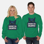 Sorry I'm Late I Saw A Cat-Unisex-Crew Neck-Sweatshirt-MaxoArt