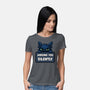 Sorry I'm Late I Saw A Cat-Womens-Basic-Tee-MaxoArt