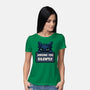 Sorry I'm Late I Saw A Cat-Womens-Basic-Tee-MaxoArt