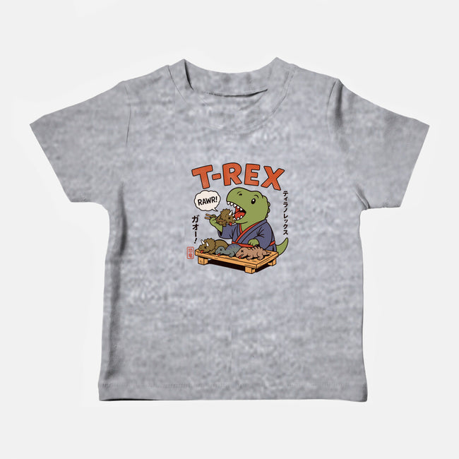 T-Rex Breakfast-Baby-Basic-Tee-fanfabio