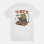 T-Rex Breakfast-Mens-Heavyweight-Tee-fanfabio