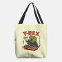 T-Rex Breakfast-None-Basic Tote-Bag-fanfabio