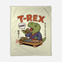 T-Rex Breakfast-None-Fleece-Blanket-fanfabio